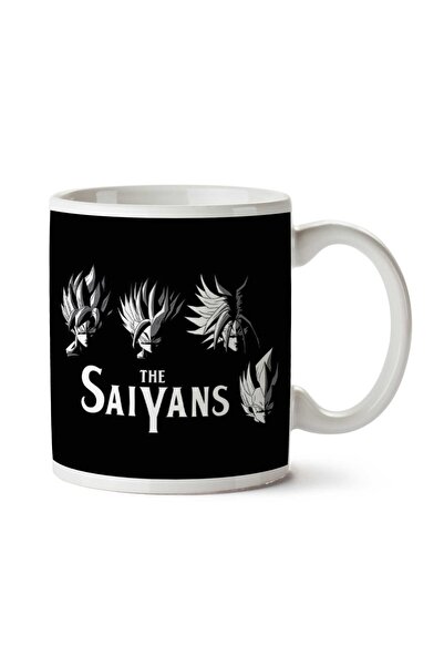 ART HEDİYE Dragon Ball The Saiyans Two Sided Printed Mug Cup