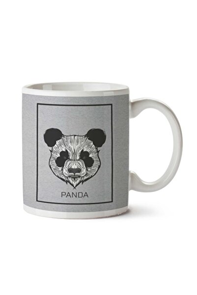 ART HEDİYE Panda Graphic Art Two Sided Printed Mug