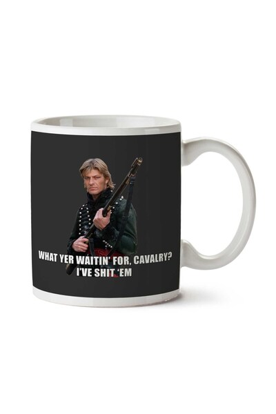 ART HEDİYE كوب شارب What Place Waitin For Cavalry Sean Bean مطبوع على الجانبين