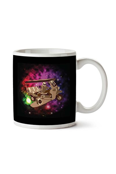 ART HEDİYE كوب مطبوع عليه وجهين من Space Tuk Tuk