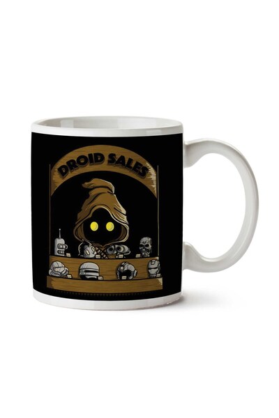 ART HEDİYE كوب جاوا ستار وورز مطبوع على الجانبين من Droid Sales