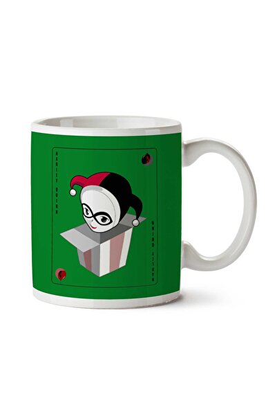 ART HEDİYE كوب هارلي كوين Suicide Squad Christmas Playing Card مطبوع على الجا...