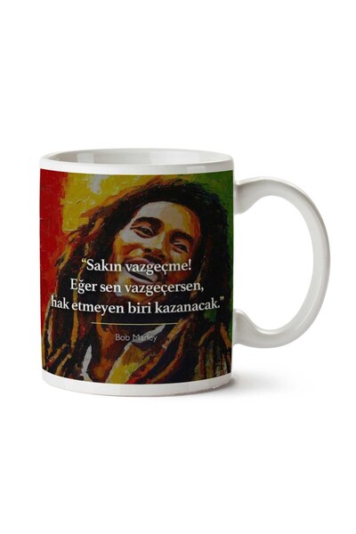 ART HEDİYE كوب بوب مارلي للانخفاض مطبوع على الجانبين