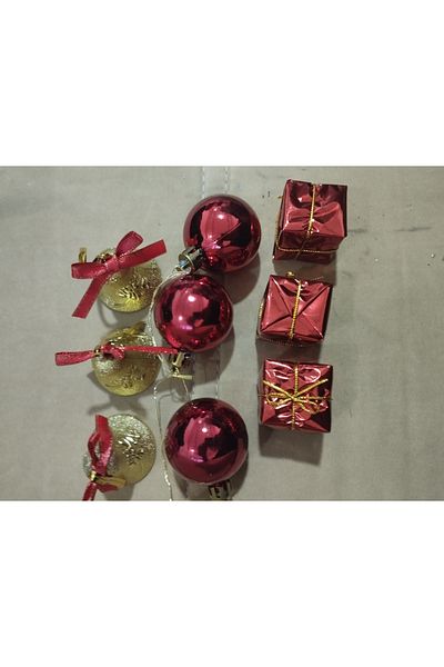 Lider MAGNESİA Christmas Ornament 9-Piece Set
