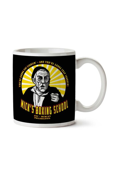 ART HEDİYE كوب ميكس بوكسينغ سكول روكي مطبوع على الجانبين