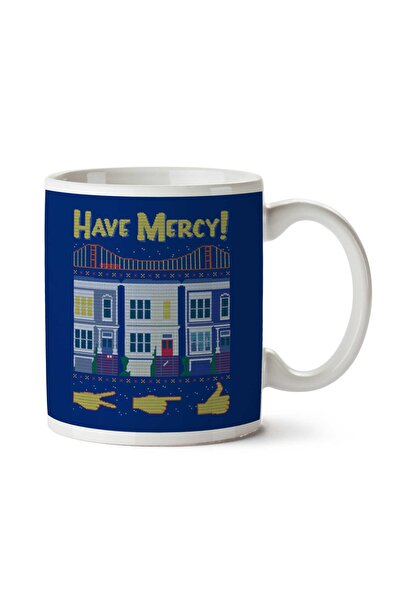 ART HEDİYE Have Mercy Full House Christmas Knit Two Sided Printed Mug