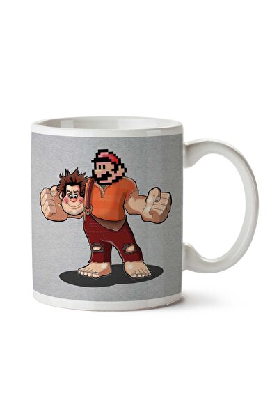 ART HEDİYE كوب Wrecking Bros Super Show Mario Wreck It Ralph مطبوع على الجانبين