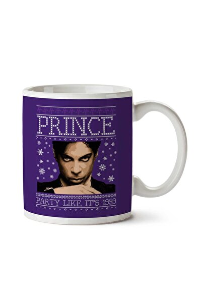 ART HEDİYE كوب مطبوع عليه وجهين من Prince Party Christmas Knit