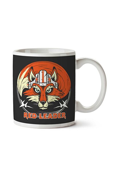 ART HEDİYE كوب ريد ليدر فوكس ستار وورز مطبوع على الجانبين