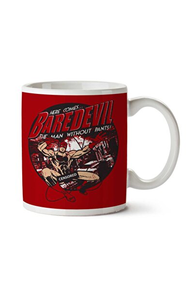 ART HEDİYE Here Comes Baredevil The Man Without Pants Daredevil Parody كوب مط...