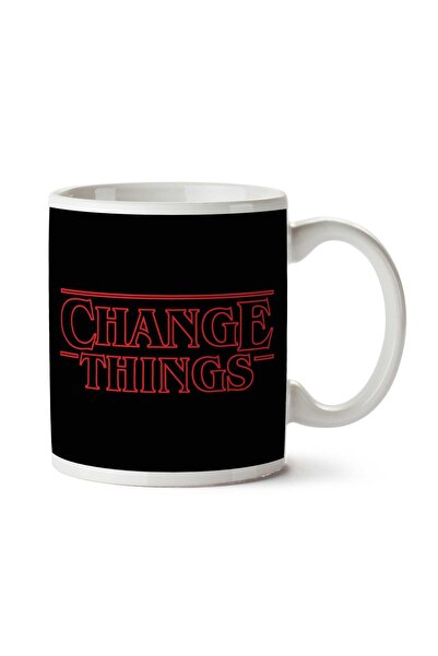 ART HEDİYE كوب مطبوع على الجانبين من Friends Dont Lie Stranger Things