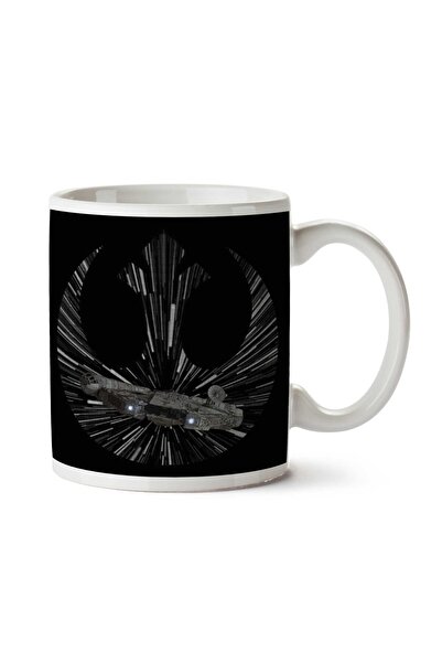ART HEDİYE Lightspeed Millennium Falcon Star Wars Two Sided Printed Mug