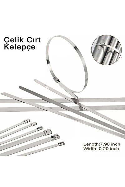 Genel Markalar Egzoz Sargı Kelepçesi Çelik Cırtlı 4 Adet