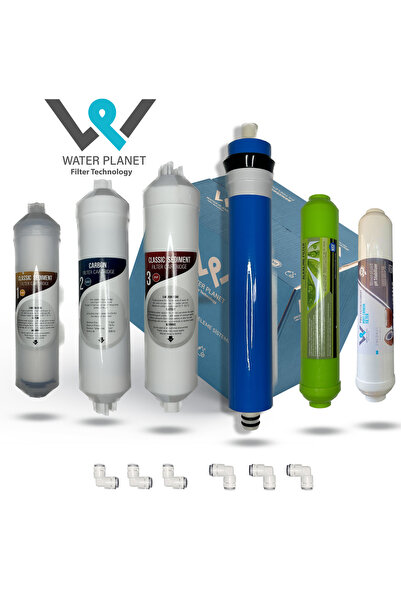 Water planet filter technology Kapalı kasa uyumlu su arıtma filtre seti 6'lı ...
