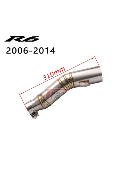 YSGMOTOPARTS Yamaha R6 2006-2014 Egzoz Bağlantı Ara Borusu