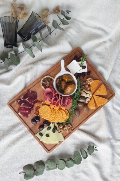 KEUKENWOOD Doğal Ahşap Peynir Ve Sunum Tabağı Dikdörtgen