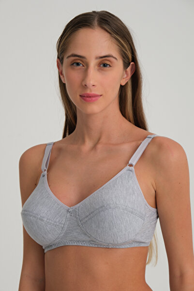 NORMBODY حمالة صدر نسائية من القطن الممشط غير مدعومة منقوشة