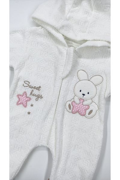 hobbebaby Velvet Fabric Hooded Winter Thick Baby Toddlers 1-3-6 Months