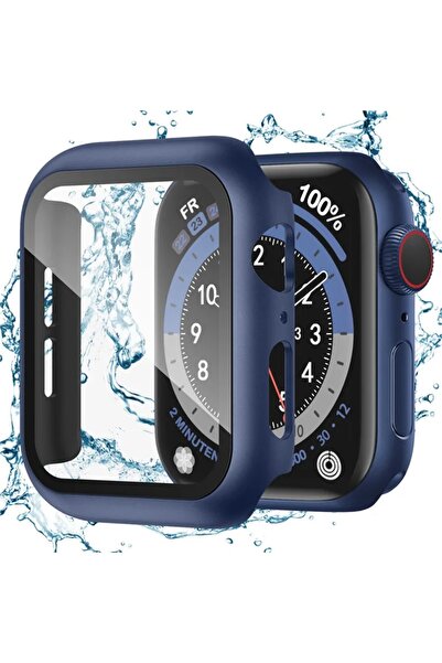 Nezih Case Apple Watch Seri 7/8/9 41mm Uyumlu Tam Koruma Kasa ve Ekran Koruyucu