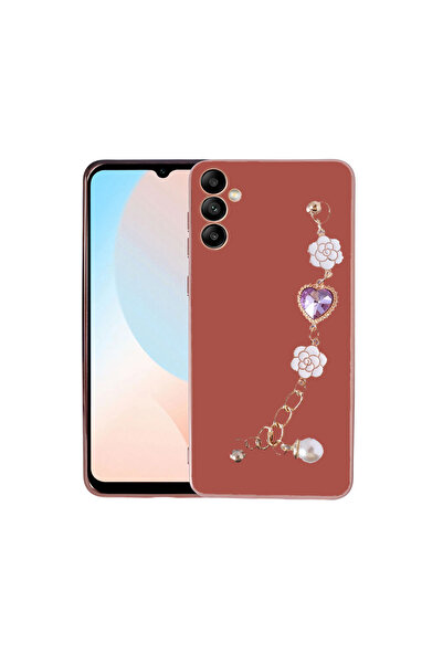 MCASERING Samsung Galaxy A34 5G Uyumlu Canlı Renkli Altın Kenar Çizgili Bilek...