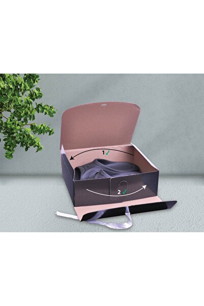 BAŞAK Siyah Hediye Kutusu Kurdeleli