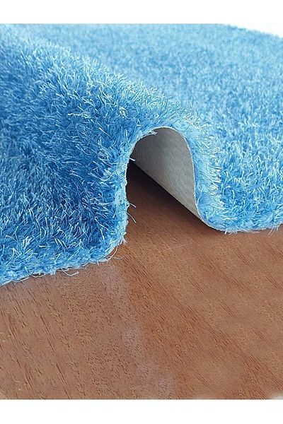 Prizma Romanza, Non-Slip, Washable 2-Piece Bathroom Rug, Mat| Light Blue - (60X100) (50X60) Cm