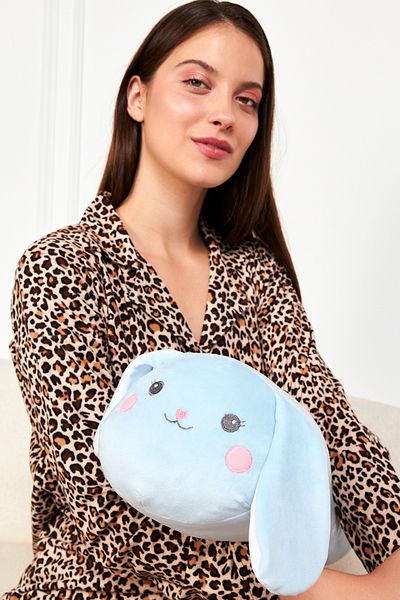 Ecrou Μαξιλάρι Cute Rabbit Cylinder Blue 40 cm