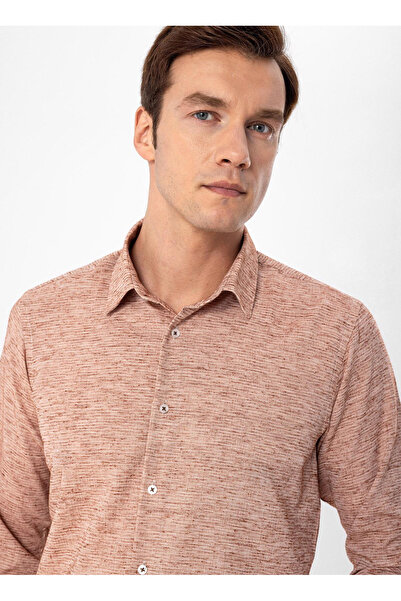 SÜVARİ Суварі Slim Fit Класичний комір з емблемою Чоловіча сорочка GM2024700406