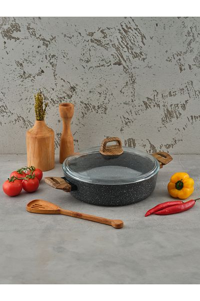 Leydi Marble Natura Granite Short Pot 22 Cm