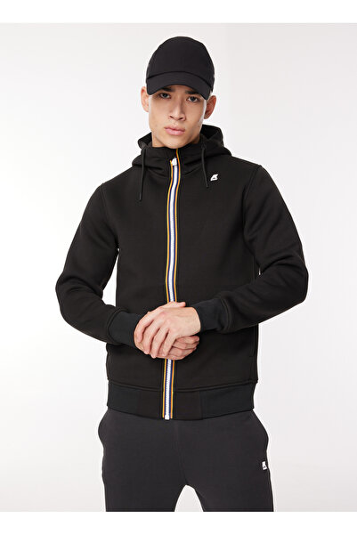 K-Way Kapüşon Yaka Siyah Erkek Sweatshırt K21171W_RAINER SPACER