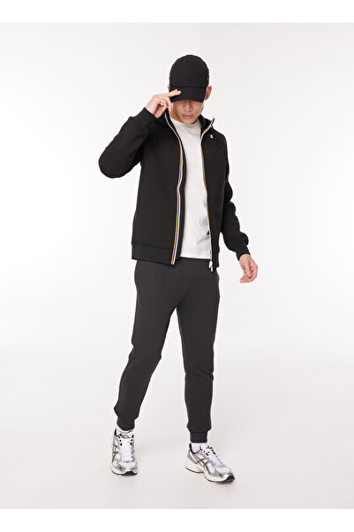 K-Way Kapüşon Yaka Siyah Erkek Sweatshırt K21171W_RAINER SPACER
