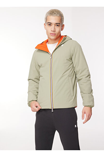 K-Way Yeşil - Turuncu Erkek Mont K21253W_JACK WARM DOUBLE