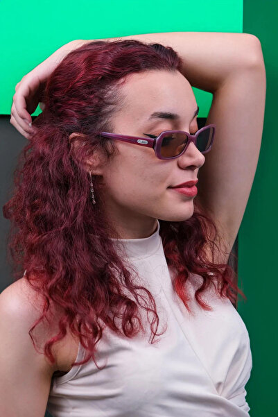 CALDİNİ المرأة الوردي العظام الاستقطاب النظارات الشمسية الرجعية CS011 C17