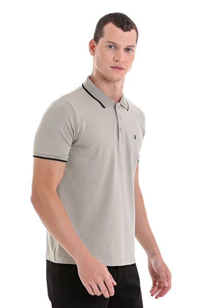 Hatemoğlu Green Regular Fit Plain Polo Collar 100% Cotton T-Shirt