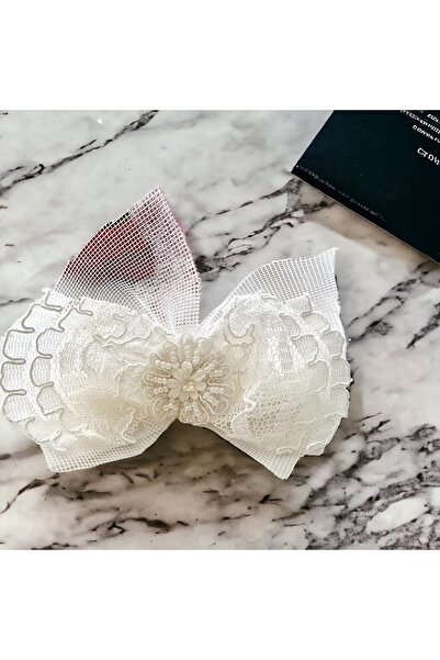 alsaccessories șiret cu model pe tul cu detaliu de perle la mijloc, catarame ...