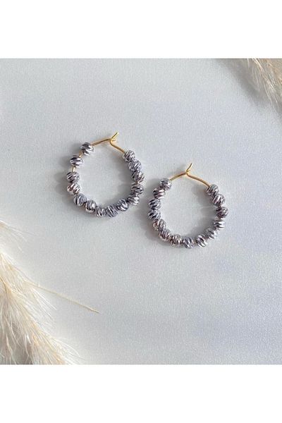 Only Vogue 2 Years Warranty Certified Steel Dorica Hoop Earrings