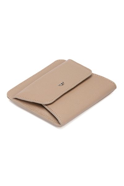 Tergan Μπεζ Δερμάτινη θήκη κάρτας Unisex 01581b56