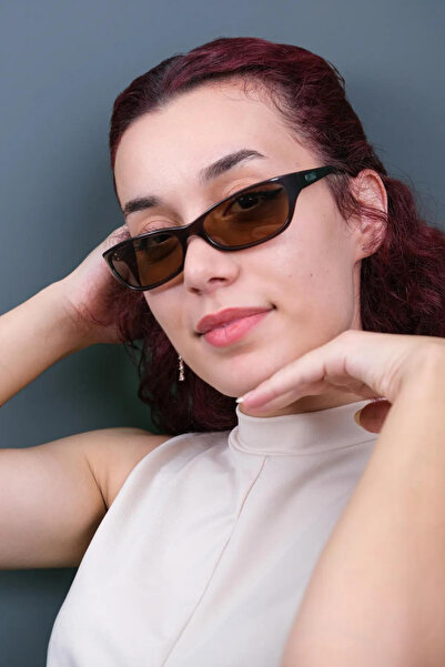 CALDİNİ نظارة شمسية كلاسيكية مستقطبة على شكل عظمة بنية للنساء CS004 C16