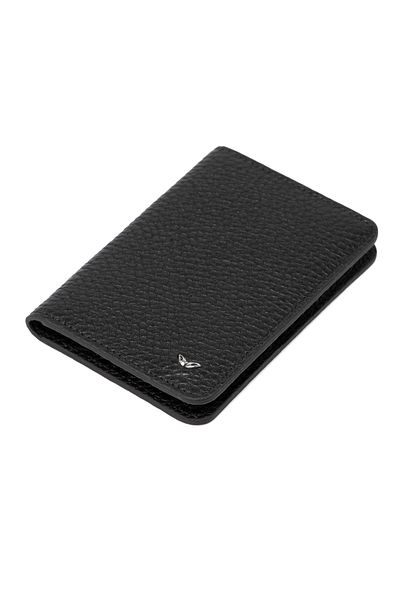 Tergan Black Leather Unisex Card Holder 01645a41