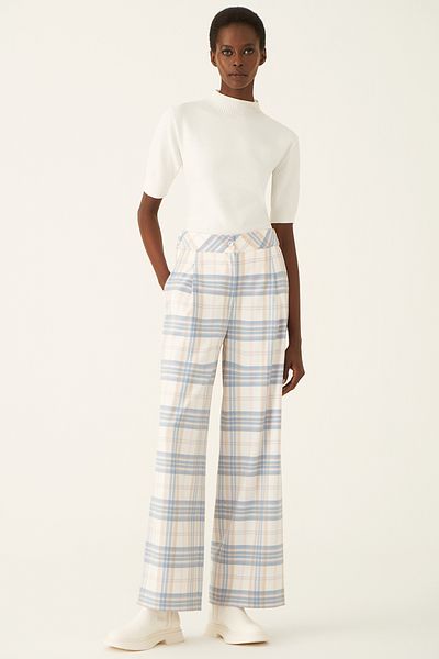 Perspective Nilsa Comfortable Fit Long Length Multicolored Women's Trousers