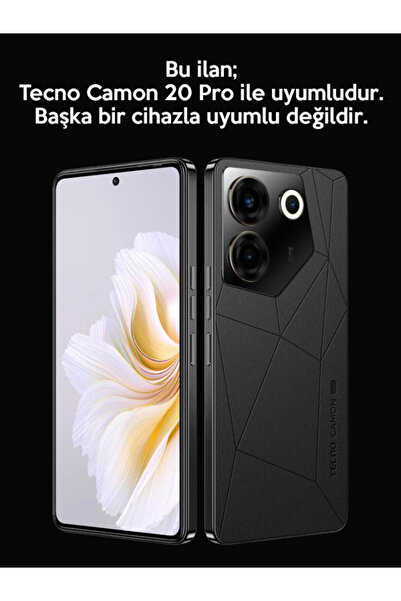 TECNO Camon 20 Pro 4g Uyumlu Kılıf Silikon Desenli Tam Koruma Resimli Kapak Sarı Kırmızı Parçalı Aslan