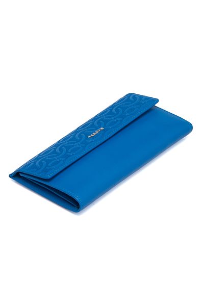 Tergan Blue Leather Women's Wallet 05793g0q