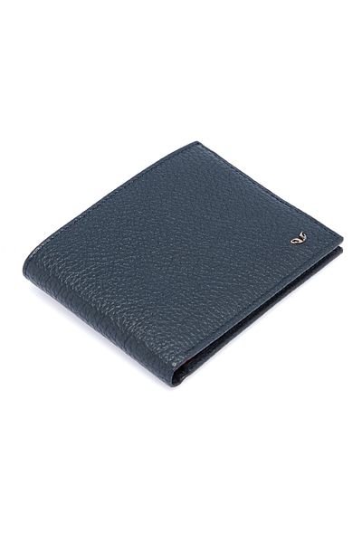 Tergan Navy Blue Leather Men's Wallet 01647n74