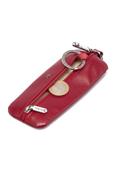 Tergan Red Leather Unisex Keychain 00192c71
