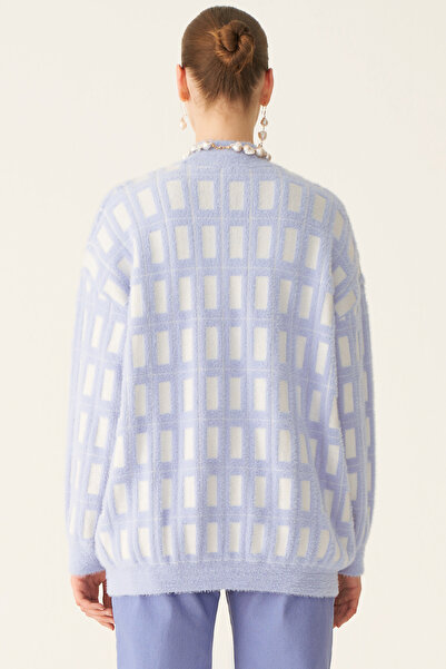 Perspective Illas Lilac Ecru Color Women's Knitwear Blouse