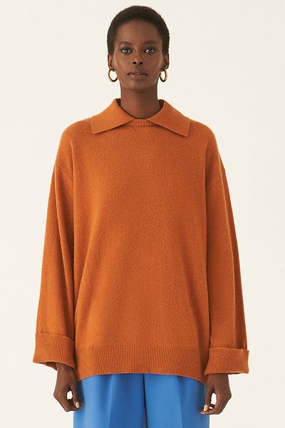 Perspective Γυναικεία πλεκτή μπλούζα Illas Tan Color