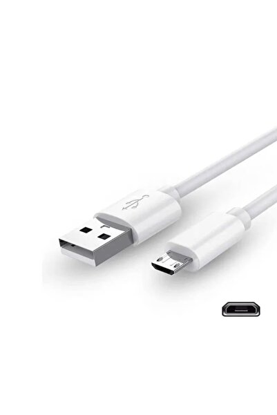 GRABONO Micro Kablo USB Şarj ve Data Kablosu Hızlı Şarj 3.4 A. 1 Mt Beyaz Güç...