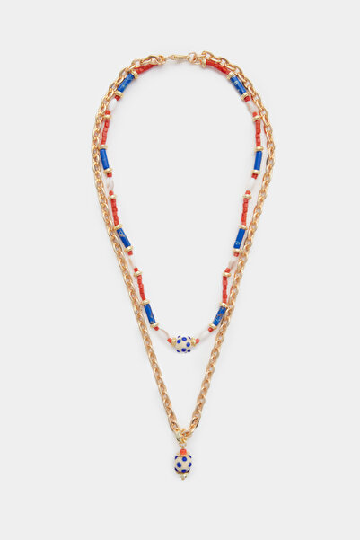 Perspective Marine Cobalt Blue Color Necklace