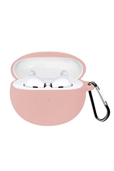 Microsonic Xiaomi Redmi Buds 4 Active Kılıf Askılı Mat Silikon Pembe