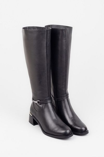 Adım Adım Women's Genuine Leather Black Boots